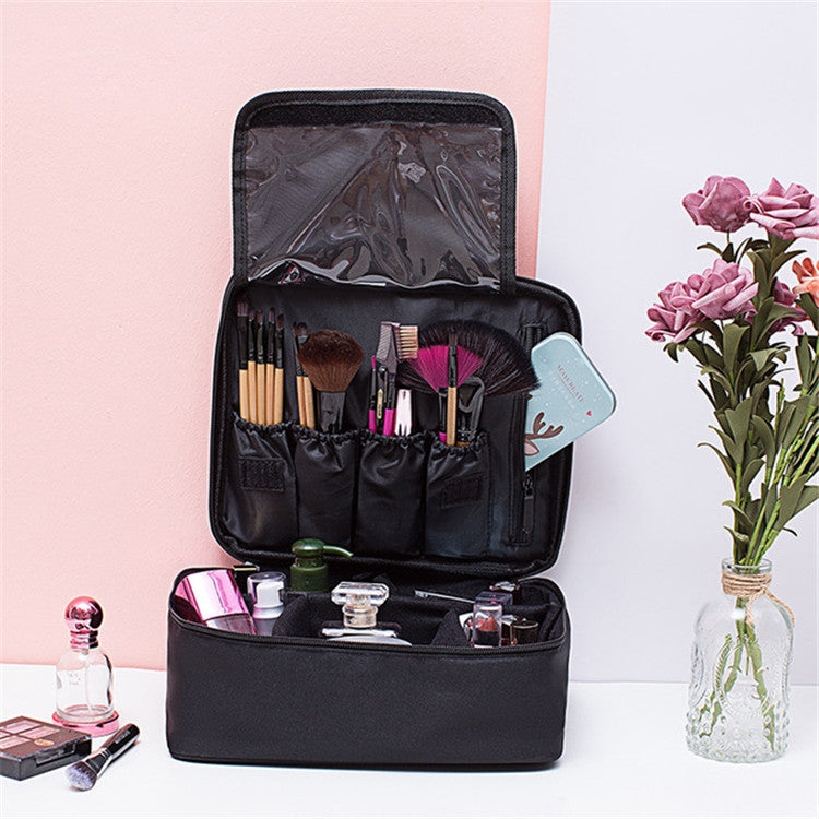 Bolsa de Cosméticos Grande Capacidade Bolsa de Lavagem Simples Bolsa de Viagem Impermeável Bolsa de Armazenamento de Cosméticos Portátil, Bolso de Rede, Bolso