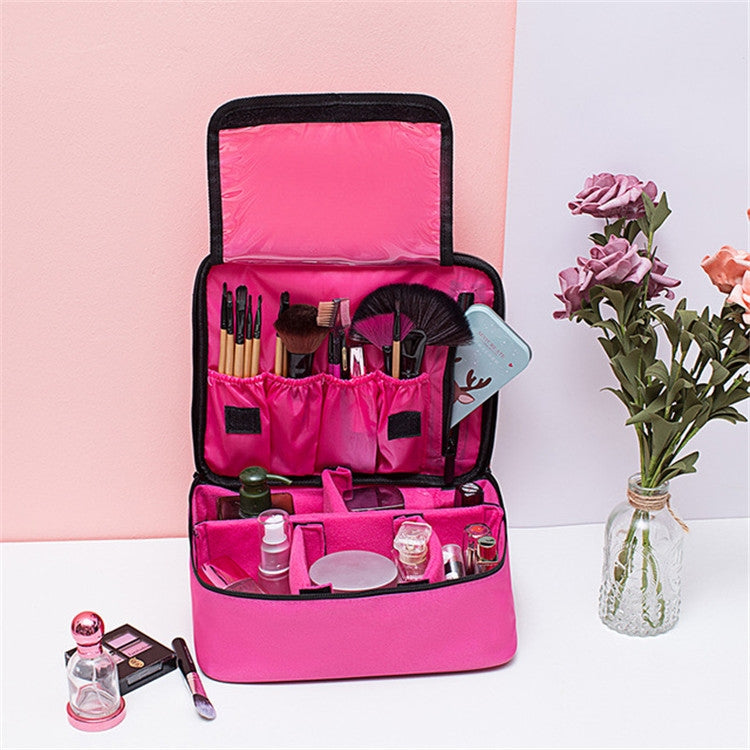 Bolsa de Cosméticos Grande Capacidade Bolsa de Lavagem Simples Bolsa de Viagem Impermeável Bolsa de Armazenamento de Cosméticos Portátil, Bolso de Rede, Bolso