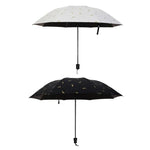 Guarda-chuva com Padrão de Penas, Uso Duplo, Três Dobras, Controlo Manual, Protetor Solar e Chuva Portátil, Guarda-sol à Prova de Vento