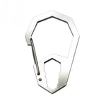 Ferramenta de Camping EDC Exterior Chave Hexagonal Mosquetão de Aço Inoxidável Fivela de Escalada Multifuncional Chaveiro com Fivela
