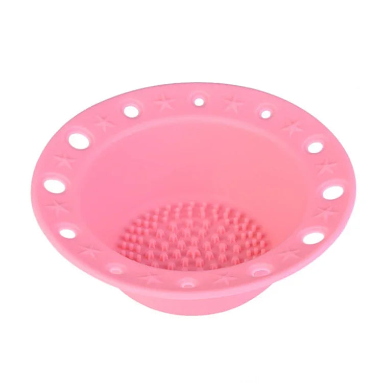 Bandeja de Pincéis de Silicone para Ferramentas de Beleza Tigela Especial para Limpeza de Pincéis de Maquilhagem