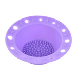 Bandeja de Pincéis de Silicone para Ferramentas de Beleza Tigela Especial para Limpeza de Pincéis de Maquilhagem