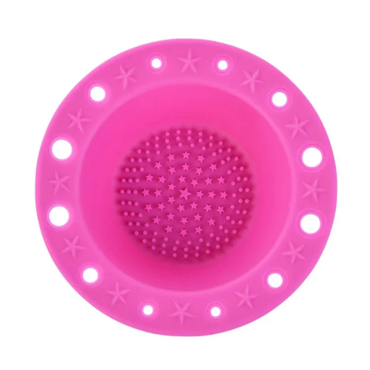 Bandeja de Pincéis de Silicone para Ferramentas de Beleza Tigela Especial para Limpeza de Pincéis de Maquilhagem
