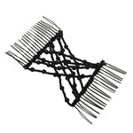 3 PCS Faixa de Cabelo Elástica Mágica DIY Vintage Criador de Penteados de Moda Pente de Coque Pregadeiras de Metal Acessórios para Cabelo