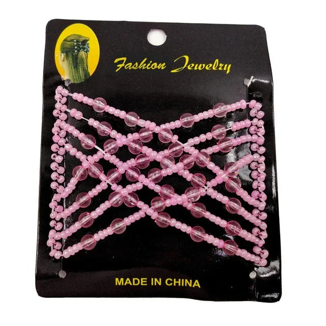 3 PCS Faixa de Cabelo Elástica Mágica DIY Vintage Criador de Penteados de Moda Pente de Coque Pregadeiras de Metal Acessórios para Cabelo