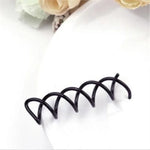 5pcs Grampos de Cabelo Espiral Acessórios Grampos Grampos Espiral Chuck Grampos Cabeça Y Forma de Pino Redondo Bandolete
