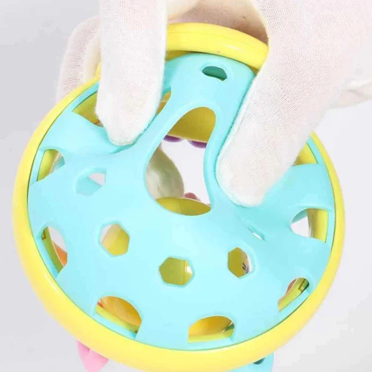 Chocalho de Mão de Borracha Macia em Forma de Abelha, Brinquedo Educativo Precoce para Crianças, Sino de Mão para Bebé, Haltere Abelha