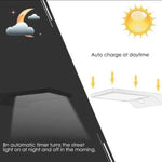 Luzes Solares Exteriores 36 LED Super Brilhante, Lâmpada Solar 280LM com Sensor de Movimento, Luzes de Segurança Sem Fios, Impermeáveis, Luzes de Parede Flexíveis