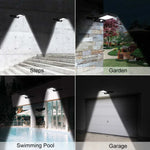 Luzes Solares Exteriores 36 LED Super Brilhante, Lâmpada Solar 280LM com Sensor de Movimento, Luzes de Segurança Sem Fios, Impermeáveis, Luzes de Parede Flexíveis