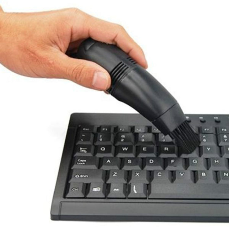 Mini Aspirador USB para Teclado de Secretária com Escovas