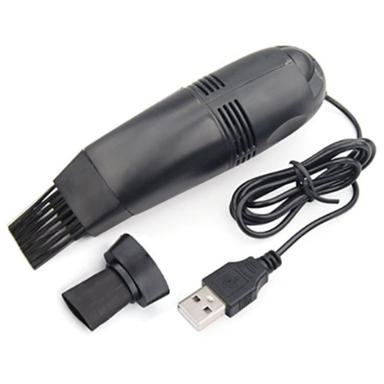 Mini Aspirador USB para Teclado de Secretária com Escovas