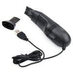 Mini Aspirador USB para Teclado de Secretária com Escovas