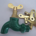 5 PCS Chave para Torneira em Latão Maciço para Radiador, Encanamento, Drenagem, Soquete Quadrado, Diâmetro Interno 6,25 mm