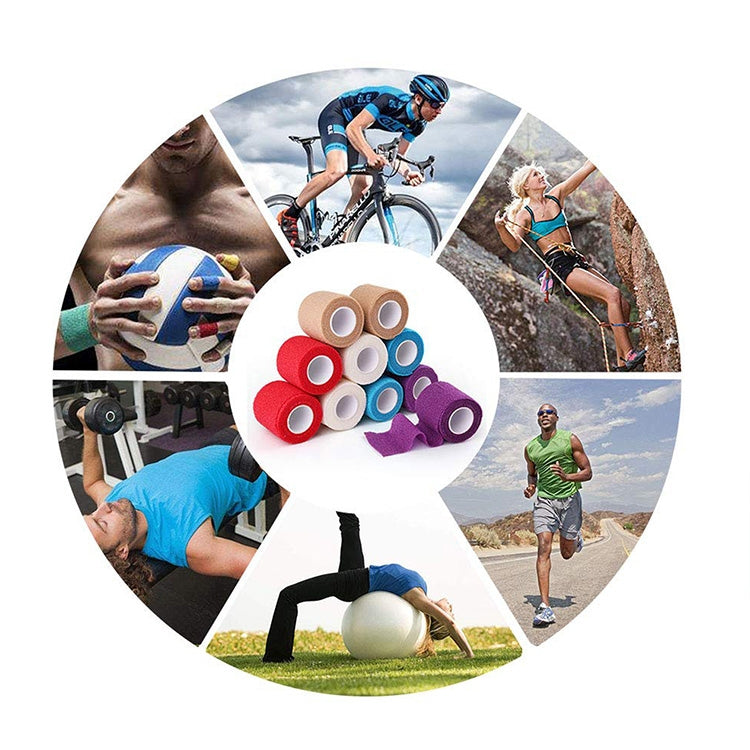 Bandagem elástica auto-adesiva para desporto, 450 x 2,5cm, 450 x 5cm, 450 x 7,5cm, 450 x 10cm