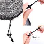 10 PCS Rede para Peruca para Fazer Rabo de Cavalo Preto Sem Cabelo