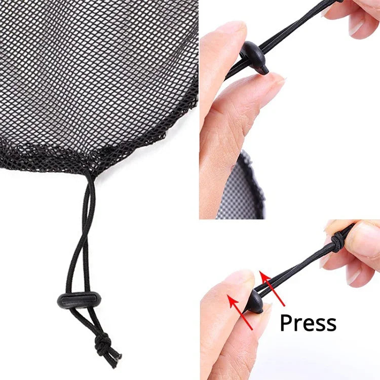 10 PCS Rede para Peruca para Fazer Rabo de Cavalo Preto Sem Cabelo