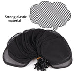 10 PCS Rede para Peruca para Fazer Rabo de Cavalo Preto Sem Cabelo