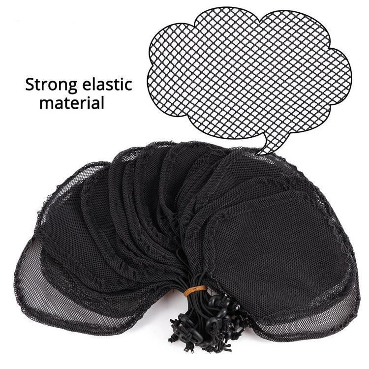 10 PCS Rede para Peruca para Fazer Rabo de Cavalo Preto Sem Cabelo