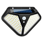 Lâmpada de parede solar com corpo de indução, lâmpada de jardim, vila, iluminação exterior impermeável, lâmpada de rua, 102 LED