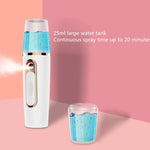 Pulverizador Hidratante Mini Portátil Recarregável, Desinfetante de Beleza, Humidificador Automático com Pulverizador de Álcool, Pulverizador Hidratante