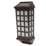 Lâmpada de parede solar exterior prolongada IP65 impermeável para pátio, jardim, vila, parede, cerca, luz de escada, luz branca, branco quente
