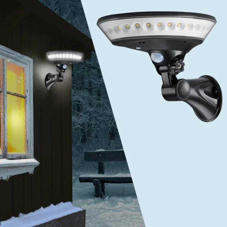 Luzes de Alpendre Solares IP65 Impermeáveis para Parede Exterior, Cerca e Caminho de Jardim