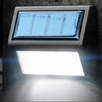 Lâmpada de jardim exterior de 6 LEDs IP65 impermeável, luz solar LED com sensor, luz de parede de emergência