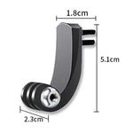 Acessórios para câmara desportiva para GoPro HERO11 Black / HERO9 Black / DJI Osmo Action 3, braço de dobra vertical central, barra de extensão em arco, braço universal de dobra central, cabeça de transferência 1/4
