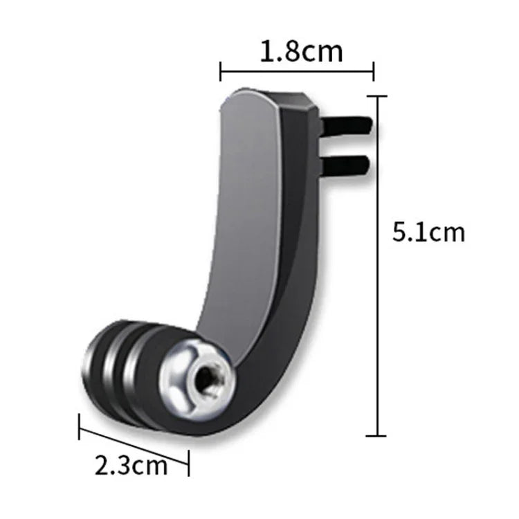 Acessórios para câmara desportiva para GoPro HERO11 Black / HERO9 Black / DJI Osmo Action 3, braço de dobra vertical central, barra de extensão em arco, braço universal de dobra central, cabeça de transferência 1/4