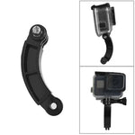 Acessórios para câmara desportiva para GoPro HERO11 Black / HERO9 Black / DJI Osmo Action 3, braço de dobra vertical central, barra de extensão em arco, braço universal de dobra central, cabeça de transferência 1/4