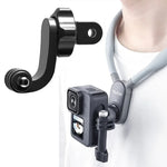 Acessórios para câmara desportiva para GoPro HERO11 Black / HERO9 Black / DJI Osmo Action 3, braço de dobra vertical central, barra de extensão em arco, braço universal de dobra central, cabeça de transferência 1/4