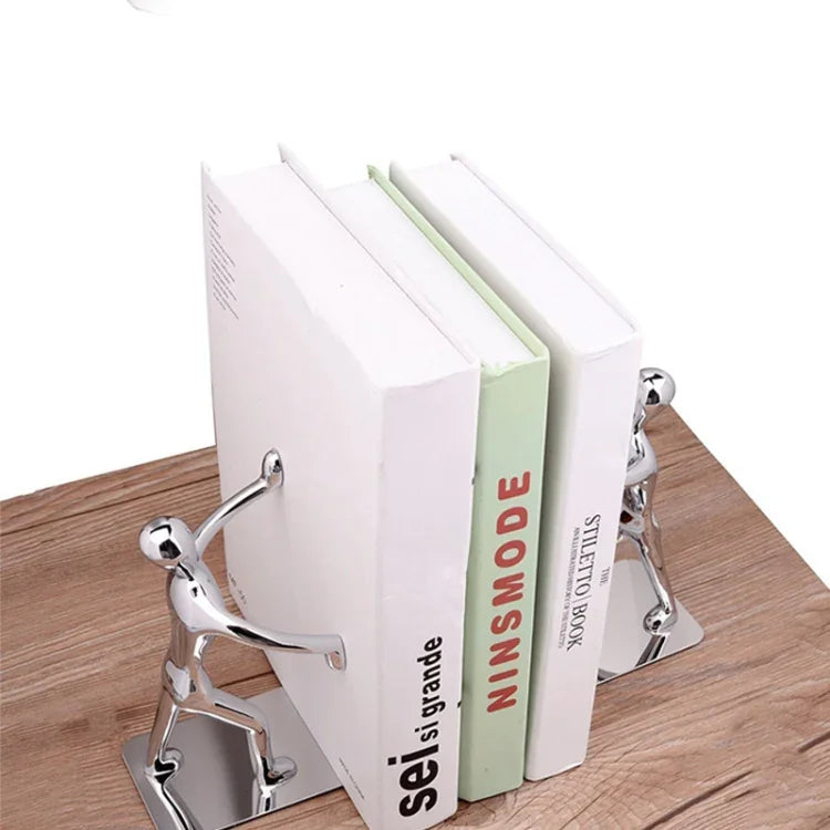1 Par de Suportes para Livros em Forma Humana, Organizador de Secretária Antiderrapante, Estante para Livros, Decoração para Escritório e Estudo, Organizador de Secretária Antiderrapante