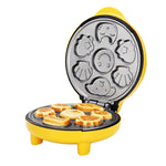 Máquina de Bolo Doméstica Mini Máquina de Pão para Crianças com Aquecimento Duplo, Máquina de Cozedura de Dupla Face, Ficha UK