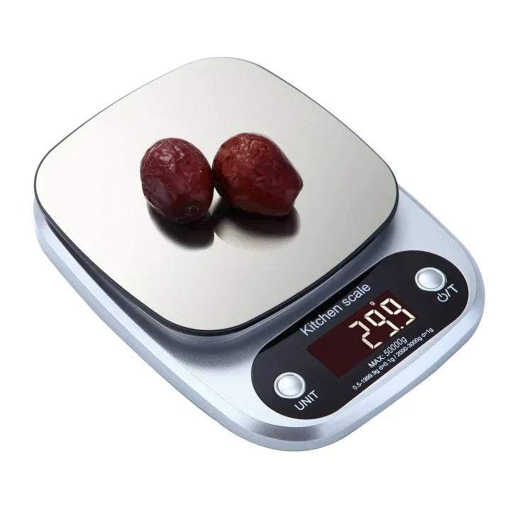 Balança Electrónica LCD de Cozinha em Aço Inoxidável BOH-C305, Especificação: 5kg/0.1g, 5kg/0.1g