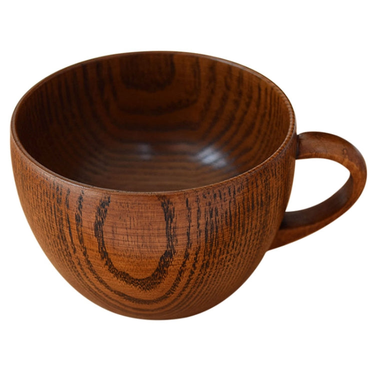 Mini Copo Retro Artesanal de Madeira para Café, Chá, Sumo, Água, Pequeno-almoço, Cerveja, Leite com Alça, Copo para Leite com Alça