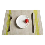 2 Peças de Tapetes de Mesa Duráveis em PVC, Descanso para Copo de Café, Jogos Americanos Trançados Antiderrapantes, Tamanho: 30x45cm