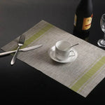 2 Peças de Tapetes de Mesa Duráveis em PVC, Descanso para Copo de Café, Jogos Americanos Trançados Antiderrapantes, Tamanho: 30x45cm