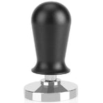 Martelo para pó de café em aço inoxidável com pressão constante de alumina, 58mm preto
