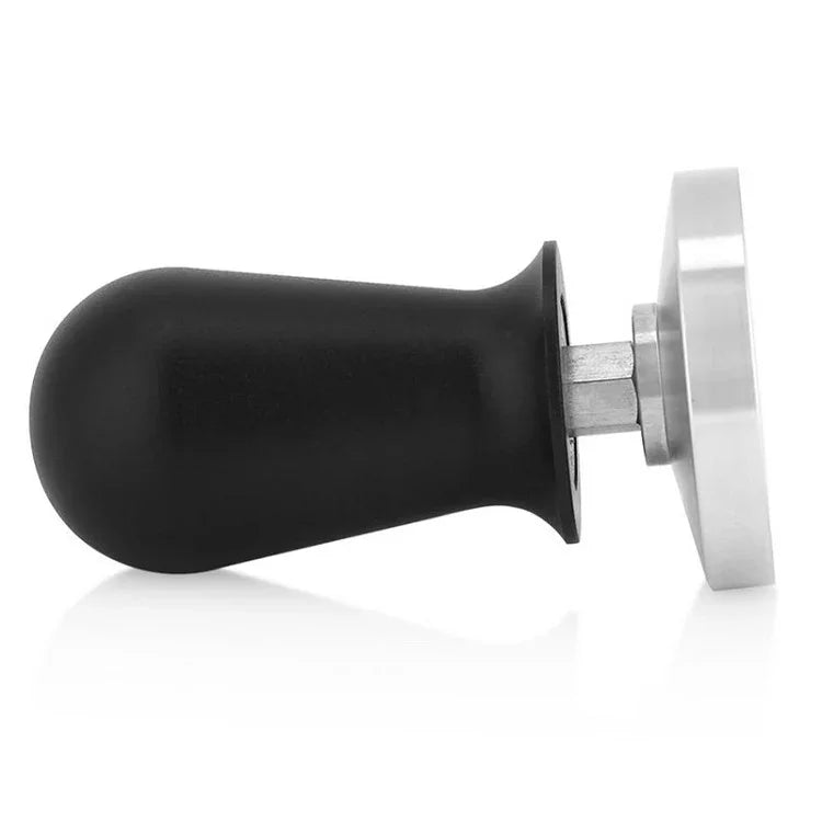 Martelo para pó de café em aço inoxidável com pressão constante de alumina, 58mm preto