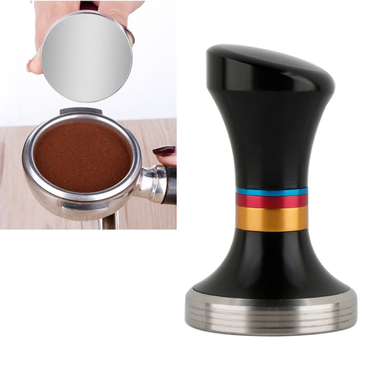 Compactador de Café 58mm em Aço Inoxidável, Martelo para Pó de Café com Base Plana