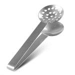 2 Peças Pinças Redondas para Saquinhos de Chá em Aço Inoxidável, Suporte para Espremer Saquinhos de Chá