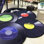 Creative Retro 3D DVR Record Carpet Round CD Floor Mat Home Decor Living Room Kid Bedroom Decoration  Rug,, Diameter 60cm, Diameter 80cm, Diameter 100cm, Diameter 120cm, Diameter 160cm, Diameter 180cm