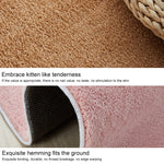 Tapete Redondo KSolid de Lã Macia Antiderrapante para Quarto Infantil, Diâmetro: 80cm, Diâmetro: 100cm, Diâmetro: 120cm