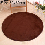 Tapete Redondo KSolid de Lã Macia Antiderrapante para Quarto Infantil, Diâmetro: 80cm, Diâmetro: 100cm, Diâmetro: 120cm