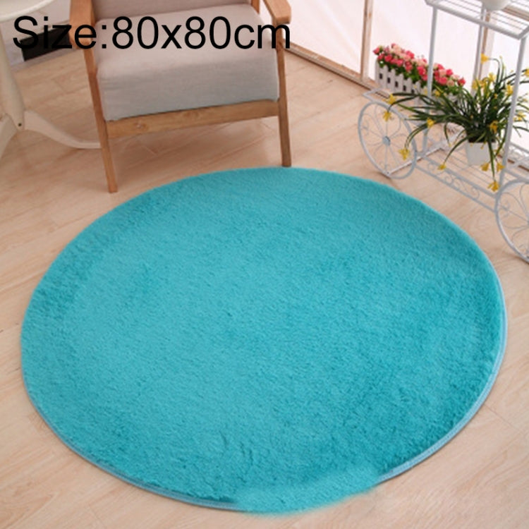 Tapete Redondo KSolid de Lã Macia Antiderrapante para Quarto Infantil, Diâmetro: 80cm, Diâmetro: 100cm, Diâmetro: 120cm
