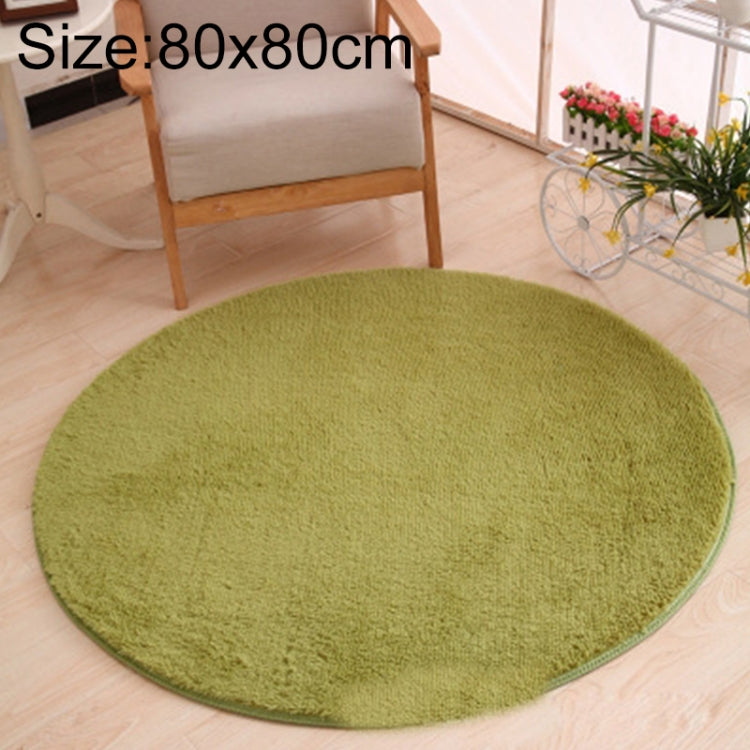 Tapete Redondo KSolid de Lã Macia Antiderrapante para Quarto Infantil, Diâmetro: 80cm, Diâmetro: 100cm, Diâmetro: 120cm