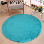 Tapete Redondo KSolid de Lã Macia Antiderrapante para Quarto Infantil, Diâmetro: 80cm, Diâmetro: 100cm, Diâmetro: 120cm