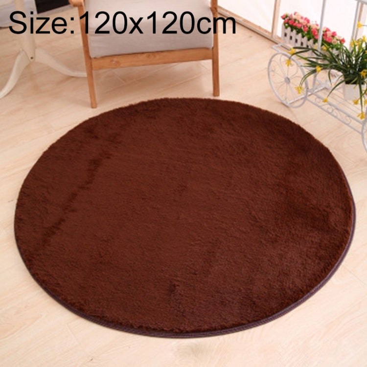 Tapete Redondo KSolid de Lã Macia Antiderrapante para Quarto Infantil, Diâmetro: 80cm, Diâmetro: 100cm, Diâmetro: 120cm