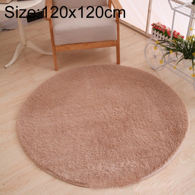 Tapete Redondo KSolid de Lã Macia Antiderrapante para Quarto Infantil, Diâmetro: 80cm, Diâmetro: 100cm, Diâmetro: 120cm