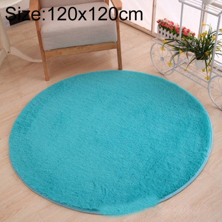 Tapete Redondo KSolid de Lã Macia Antiderrapante para Quarto Infantil, Diâmetro: 80cm, Diâmetro: 100cm, Diâmetro: 120cm